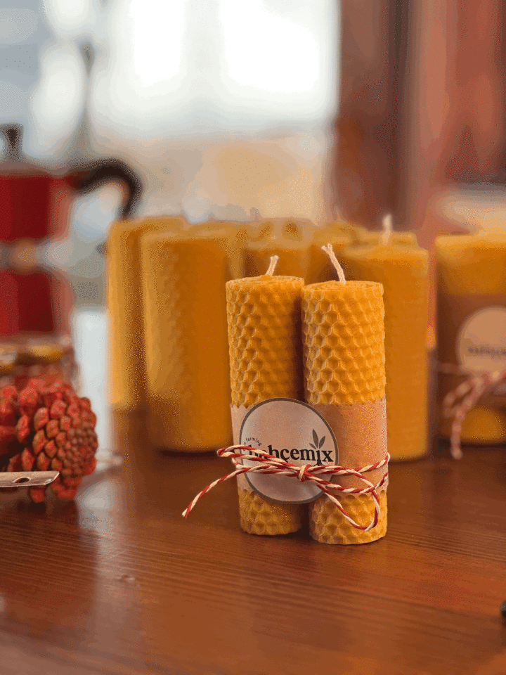 Balmumu Petek Mum 2'li (Normal)